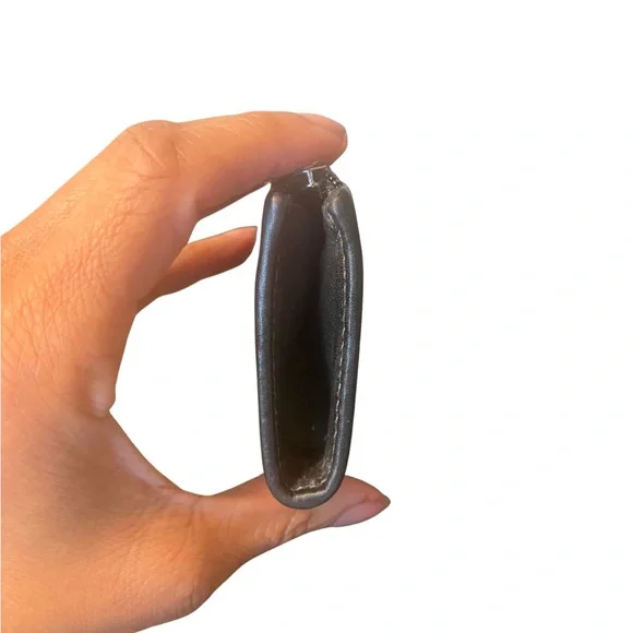 Coach Black Leather Mini Skinny ID Card Holder - Picture 7 of 9